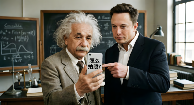 Musk Teaches Einstein Photography
