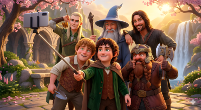 Pixar Style 3D Animation Scene