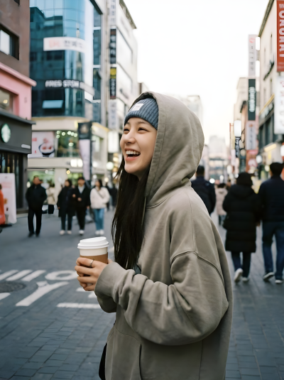 K Pop Star Candid Shot