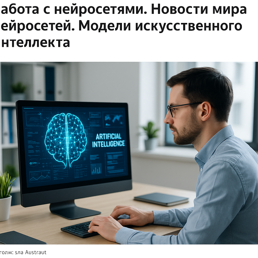 Nowości świata neuronetów: Praca z sieciami i modele sztucznej inteligencji