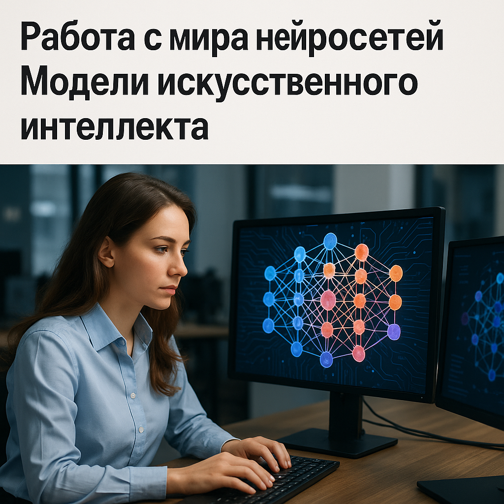 Работа с нейросетями: последние новости мира нейросетей и модели ИИ